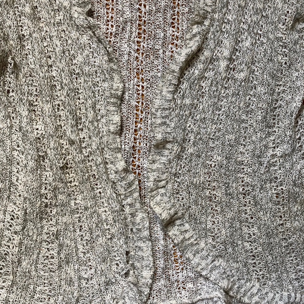 Light-weight Crocheted-look Cardigan - Picture 3 of 4